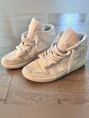 Jordan Women’s Mid-High Sneakers in Off-White/Cream